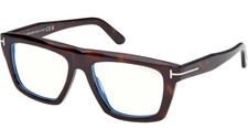 NEW TOM FORD TF6059-B 052 DARK HAVANA BLUE BLOCK LENS AUTHENTIC EYEGLASSES FRAME