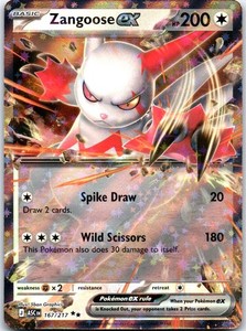 Zangoose ex 167/217 Ascended Heroes Double Rare