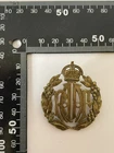 Vintage Royal Australian Air Force Cap Badge Brass Antique Forces WW2 ? RAF Era