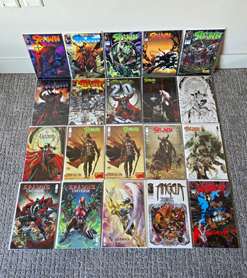 SPAWN- IMAGE COMICS-20 BOOKS- EXCELLENT CONDITION - LOADED WITH KEYS!