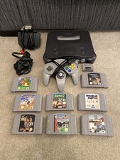 Nintendo 64 N64 Console Bundle WWF Star Wars Perfect Dark PAL x8 Games & More