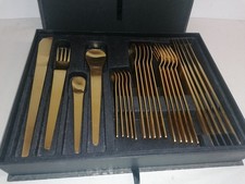 avantgardistisches HERDMAR Besteck f&uuml;r 6 Personen in OVP vintage Design