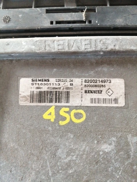 8200214973 SIEMENS SIRIUS34 CENTRALINA MOTORE RENAULT KANGOO KC0/1 1.6 4X4 70KW - Immagine 2 di 3