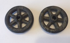 2 Vintage CAST IRON/Metal Toy Wagon Truck Car WHEELS w/ Spokes