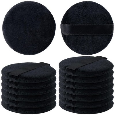 13 Pack 60mm Round Powder Puffs for Foundation Makeup Applicators, Soft Cotton S