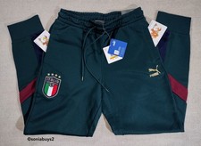 Puma FIGC Italy Iconic MCS Men's Soccer Track Pants, 756662 02, Pine, Size S