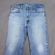 Vintage Levis Jeans Mens 36x30 Blue 90s Made USA Faded Workwear 505 Tag38x30 