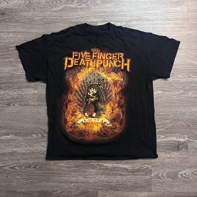 Mens Five Finger Death Punch 5FDP I.M. Sin Album T-Shirt Sz. L 2013