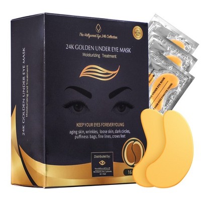 24K Gold Under Eye Patches, Eye Mask,Eye Patches for Puffy Eyes and Dark Circ...