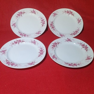 4 Seltmann Weiden Annabelle Kuchenteller rote Blumen