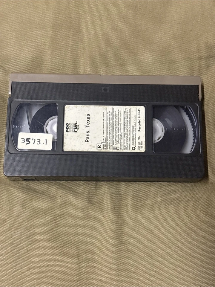 Tested Paris, Texas (1984) Wim Wenders Rare VHS Foto 3 de 3