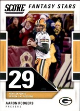 2017 Score Fantasy Stars #11 Aaron Rodgers - FB