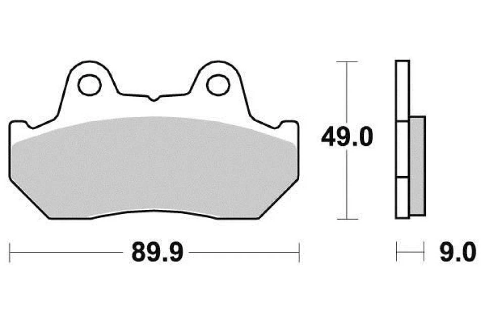 Plaquette de frein Tecnium pour Moto Honda 1100 Gl D Gold Wing 1982 à 1983 AVG / - Photo 2/2