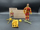 Vintage 1984 GI JOE Complete FLAMETHROWER Code Name BLOWTORCH w FILE CARD