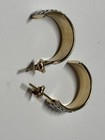 10k Yellow Gold Half Hoop Pierced Earrings 1.47 Grams — photo 5