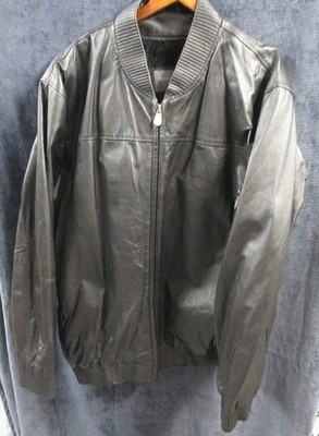 Desert Well Men's Black Genuine Leather Jacket