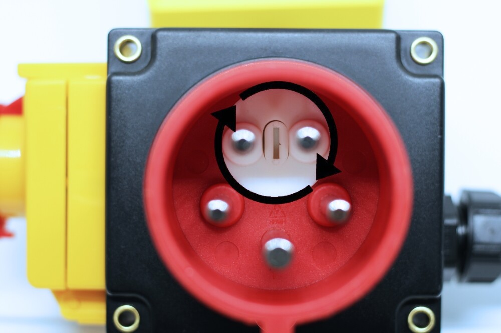 QWORK 400V Maschinenschalter 3-Phasig Mit Not-Aus - 65cm Kabel Für Holzspalter