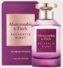 Abercrombie  Fitch Authentic Night Eau De Parfum Spray 3.4oz/100ml-New In Box