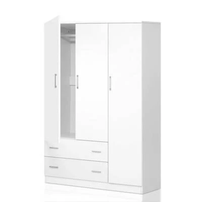Artiss 3 Doors Wardrobe Bedroom Closet Storage Cabinet Organiser