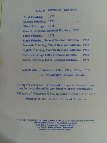 Philippine Cooking in America 1991 Marilyn Donato - Spiral Book - Rare HTF - Picture 4 of 8