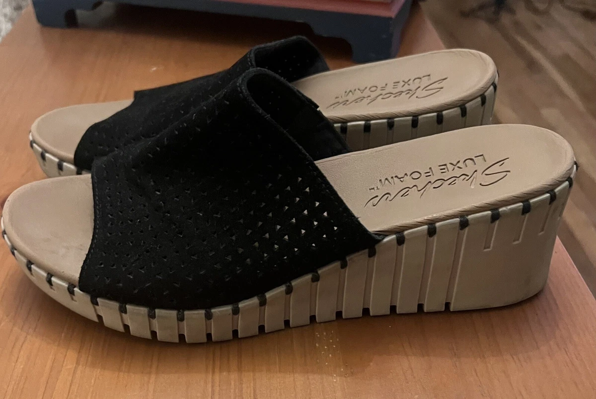 Skechers clearance sandals heels