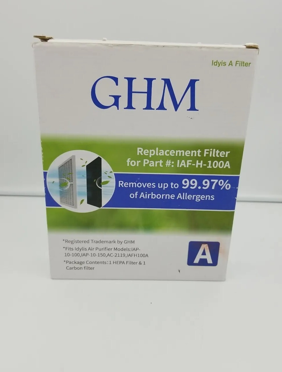 IAF-H-100A Filter A Compatible with Idylis Air Purifiers New