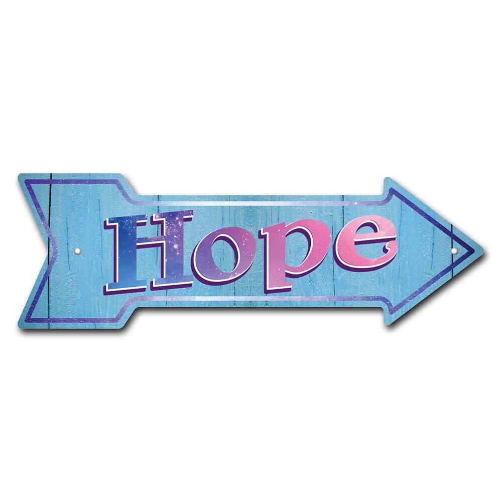 Hope Arrow Sign | Indoor/Outdoor | Direction Arrow Sign Funny Home Décor for ...