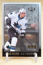 2020-21 OPC Platinum Retro Rookie #R-61 Maxim Letunov - San Jose Sharks