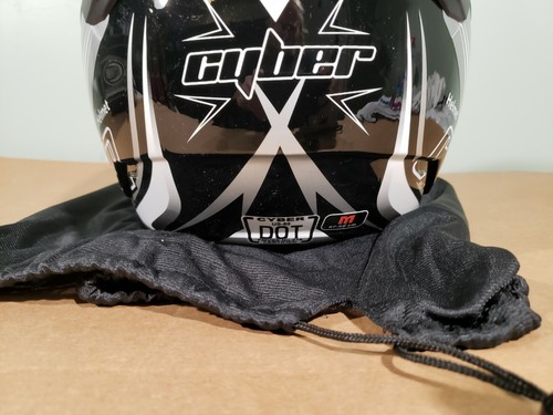 Cyber Helmets US-80 Boomerang medium BLK/SIL CY0152 - Picture 2 of 9