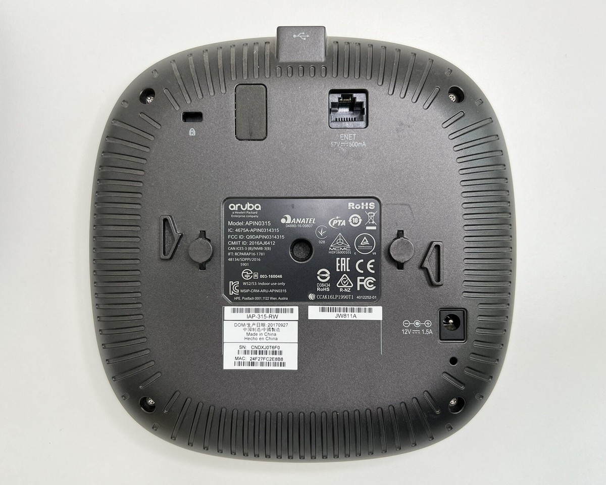 周辺機器 □4台セット□ Aruba/アルバ Aruba APIN0315 AP-315-JP 無線