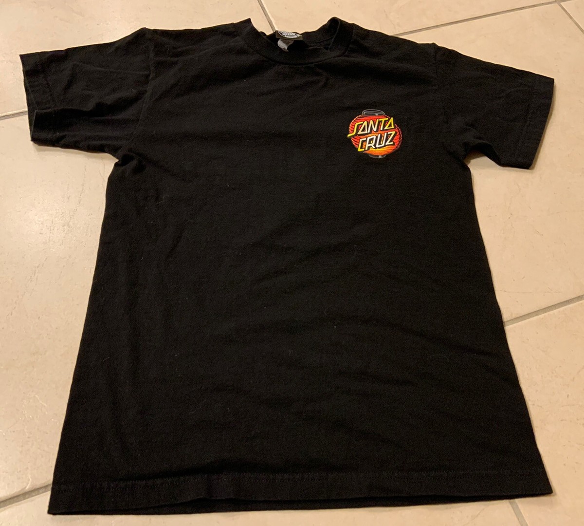 Santa Cruz Skateboards Black Chinese Lantern T-Shirt - Youth Small