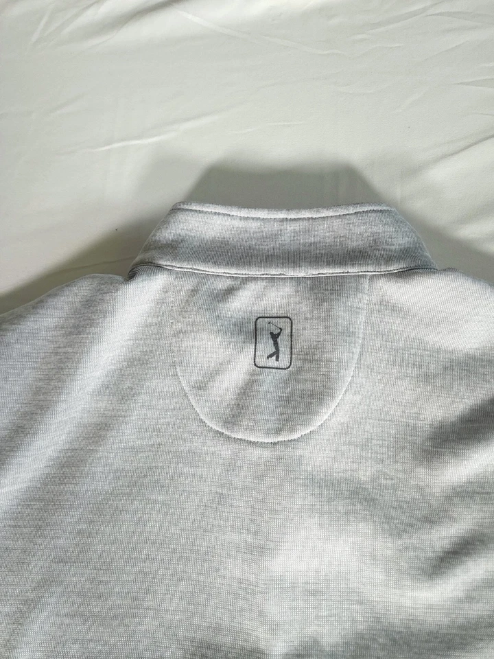 Sudadera PGA Auténtica Cremallera Completa Adulto Talla XL Gris Manga Larga Sólida Para Hombre Foto 4 de 4