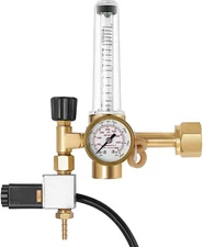 Vivosun CO2 Regulator 40mm High Pressure Gauge w/ Solenoid valve for Grow Room