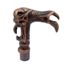 Solid Designer Dragon Head Handle Vintage For Victorian Wooden Walking Cane Stic