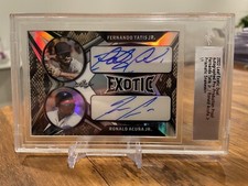 2022 LEAF EXOTIC RONALD ACUÑA JR | FERNANDO TATIS JR DUAL AUTO PP PROOF #1/1🔥📈