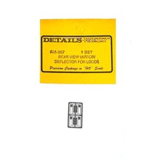 NEW Details West RM-357 Rear-View Mirrors / Deflector for Locomotives HO Scale