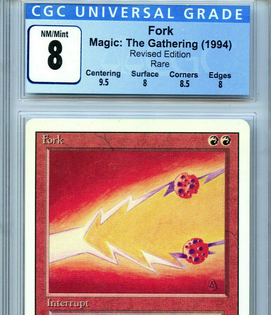 MTG Revised Fork CGC 8.0 NM-MT Magic Card Amricons 7173 | eBay