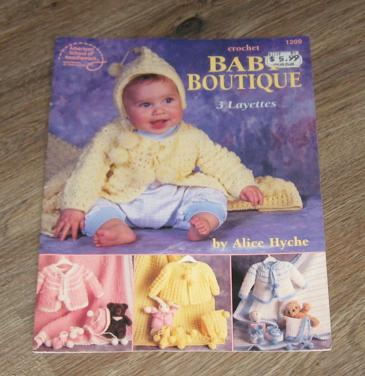 Baby Boutique BOOK 1209 crochet 3 layettes patterns designs eBay