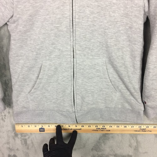Tommy Hilfiger Hoodie Youth Size 12-14 M Lined Gray Full Zip Logo Long Sleeve - Picture 5 of 19