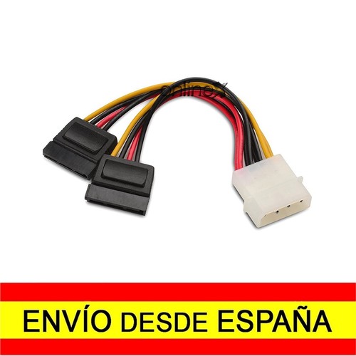 Cable Alimentación IDE Molex Doble Sata-Serial Disco Duro HHD DVD ROM a3093 | eBay