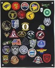 Tactical Patch Display Holder Panel Board for Military Army Morale Hook and Loop