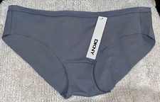 DKNY Downtown Cotton Dk Grey No Visible Line Bikini Panty Underwear Womens Sz XL