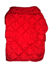 St Johns Bark Dog Coat Jacket Padded Bright Red Quilted Size Medium