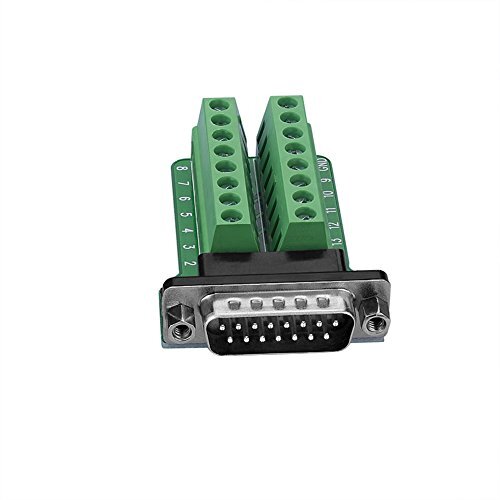 SIENOC DB15-G2 2Row 15Pin Maschio Porta Breakout Board Terminals Screw (C9Z)