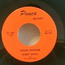 Bobby Shivel & Nedra Price and the Moonglows SUGAR BOOGER 45 PLAYS VG++NO NOISE 