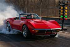 1972 Chevrolet Corvette Convertible 4-speed Dragstrip Poster 24 X 36 Inch 