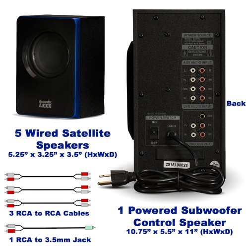 Buy Acoustic Audio 5.1 Bluetooth 6 