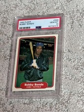 PSA 10 GEM MINT BASEBALL CARD 1982 FLEER BOBBY BONDS CHICAGO CUBS