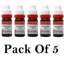 5X Dr Reckeweg Acid Uricum 1000 CH Dilution 11ml Each