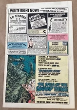 Swamp Thing DC house Ad 1984 promo art comic book illustration 1980s Alan Moore